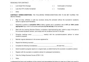 Student Academic Contract Template 11 Student Academic Contract Template Examples Pdf