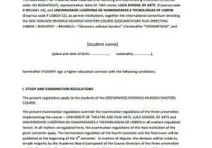 Student Academic Contract Template 14 Student Contract Templates Sample Word Apple Pages