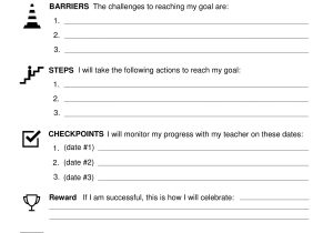 Student Academic Contract Template Contracts Udl Strategies