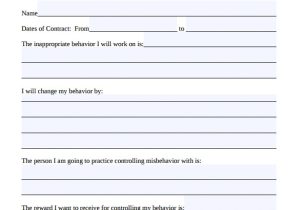 Student Academic Contract Template Sample Behaviour Contract 15 Free Documents Download In