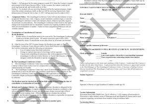 Student Accommodation Contract Template Gruenhagen Conference Center Contract Guests