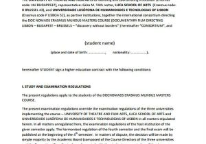 Student Contracts Templates 12 Student Contract Templates Free Sample Example