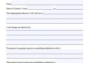 Student Contracts Templates 15 Behaviour Contract Templates Sample Templates