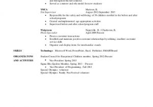 Student Government Resume Erin Potter Resume
