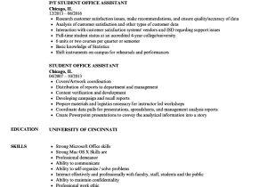 Student Helper Resume 10 Office assistant Job Description Sample Payment format