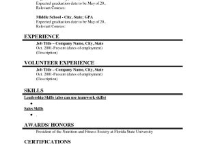 Student Job Resume Job Resume Examples for College Students Job Resume
