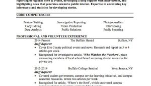 Student Journalist Resume Journalist Resume Sample Internships Com