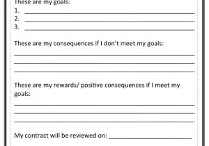 Student Learning Contract Template Learning Contract Strategies