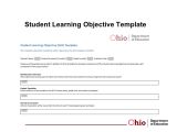 Student Learning Objective Template Designing Student Growth Measures for Cte Ppt Download
