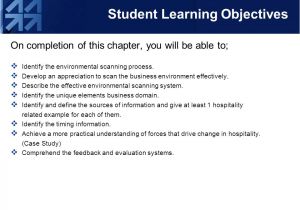 Student Learning Objective Template Environmental Scanning Ppt Video Online Download