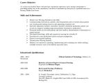 Student Resume Career Objective Examples Sample Nursing Student Resume 8 Examples In Word Pdf