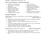 Student Resume Education Student Teaching Resume Edit