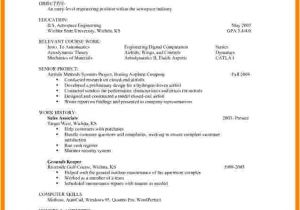 Student Resume Examples Pdf 6 Cv Samples for Students with No Experience Pdf