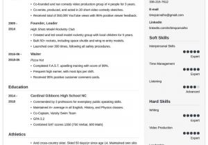 Student Resume for College Application College Resume Template for High School Students 2020