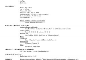 Student Resume for University Application Resume for College Application Bravebtr