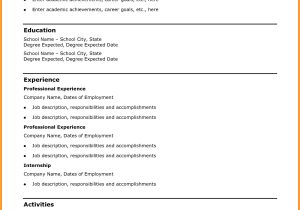 Student Resume format Download 10 College Student Resume Template Microsoft Word