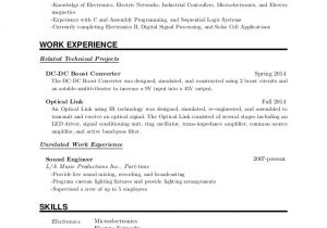 Student Resume Latex Latex Resume
