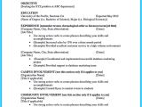 Student Resume Letter Best Current College Student Resume with No Experience