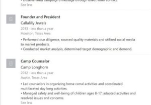 Student Resume Linkedin Linkedin Profile Resume Example College University