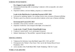 Student Resume Nsw Eugenie Jung Resume