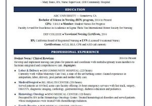 Student Resume Nursing Nursing Student Resume Sample Monster Com