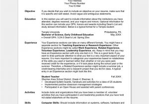 Student Resume Outline Resume Outline Template 19 for Word and Pdf format