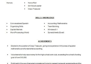 Student Resume Template Download High School Resume Template 9 Free Word Excel Pdf