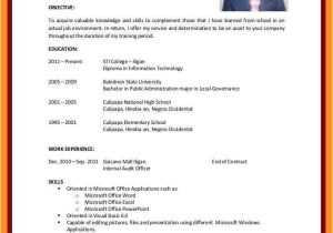 Student Resume with Work Experience 12 13 Cv Samples for Students with No Experience
