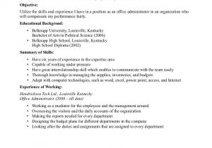 Student Resume with Work Experience High School Student Resume with No Work Experience 12