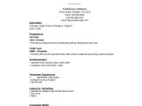 Student Resume with Work Experience High School Student Resume with No Work Experience Task