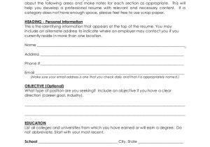 Student Resume Worksheet 10 Resume Worksheet Examples In Pdf Examples