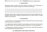 Subcontracting Contract Template Sample Subcontractor Agreement 14 Documents In Pdf Word