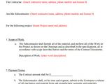 Subcontractor Scope Of Work Template 8 Subcontractor Agreement Samples Sample Templates