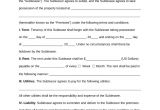 Subletting Contract Template Florida Sub Lease Agreement Template Eforms Free
