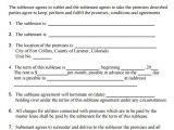 Subletting Contract Template Sublease Agreement 25 Download Free Documents In Pdf Word