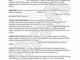 Subletting Contract Template Sublease Agreement form Sublet Contract Template with