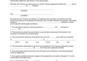 Subletting Contract Template Sublease Agreement Template Shatterlion Info