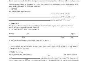 Subletting Contract Template Sublease Contract 7 Free Word Pdf Documents Download