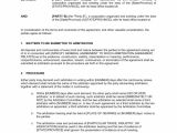 Submissive Contract Template Arbitration Agreement Template Word Pdf by Business