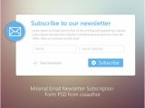 Subscription Email Template 20 Free Newsletter Subscription form Templates Psd