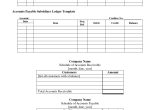 Subsidiary Ledger Template Accounts Receivable Subsidiary Ledger Template Templates