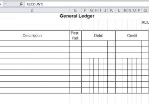 Subsidiary Ledger Template General Ledger Template and Free Download
