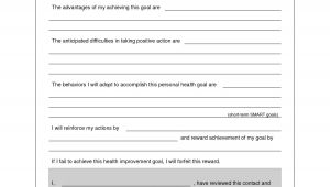 Substance Abuse Behavior Contract Template Personal Behavior Contract Personal Behavior Improve