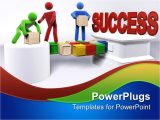 Success Powerpoint Templates Free Download Powerpoint Template Three 3d Figures Working In Team to