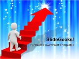 Success Powerpoint Templates Free Download Success Powerpoint Templates Man and Red Stairs Success