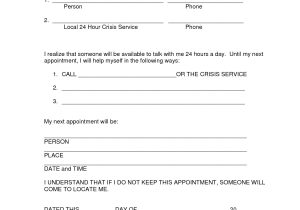 Suicide Contract for Safety Template 18 Best Images Of My Relapse Prevention Plan Worksheet