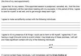 Suicide Safety Contract Template 767 Best Images About School Counseling