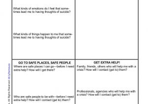 Suicide Safety Plan Contract Template Safety Planning for Suicide Risk