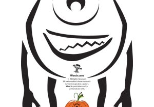 Sully Pumpkin Template Pixar Pumpkins Woo Jr Kids Activities