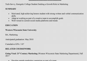 Summary Qualifications Resume College Student How to Write A College Student Resume with Examples